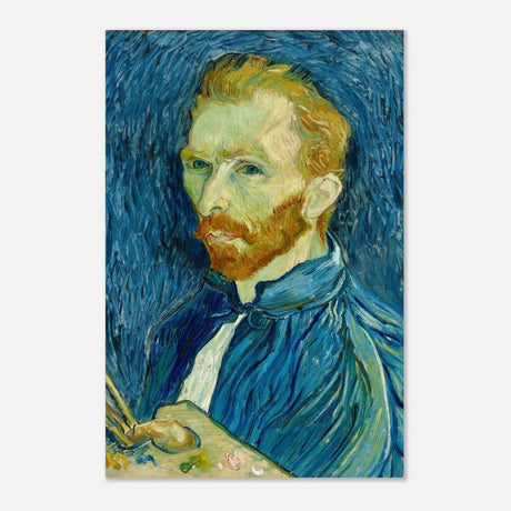 Self - Portrait by Vincent van Gogh - Aluminum Print - 30x45 cm / 12x18″ - 