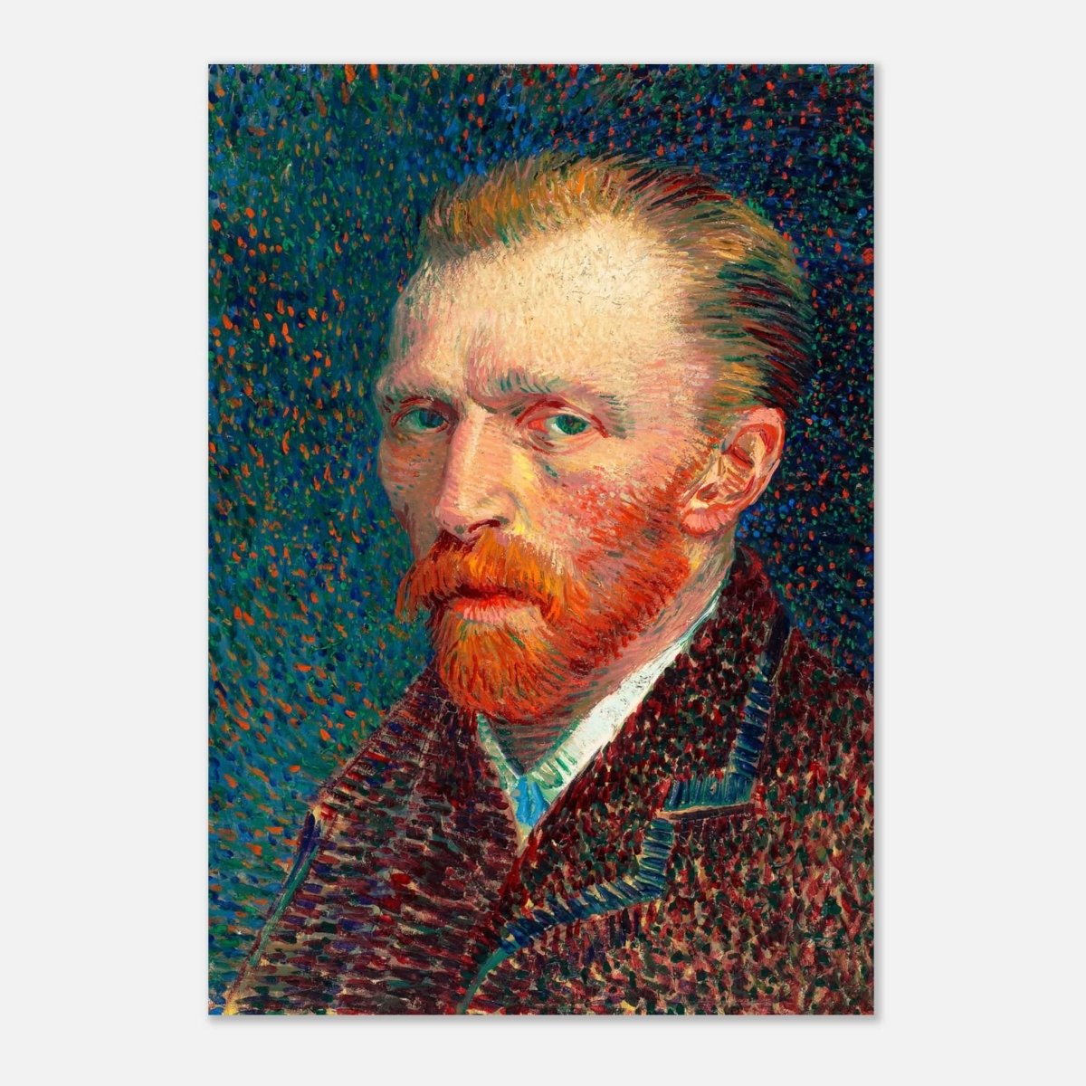 Self - Portrait by Vincent van Gogh - Aluminum Print - 70x100 cm / 28x40″ - 