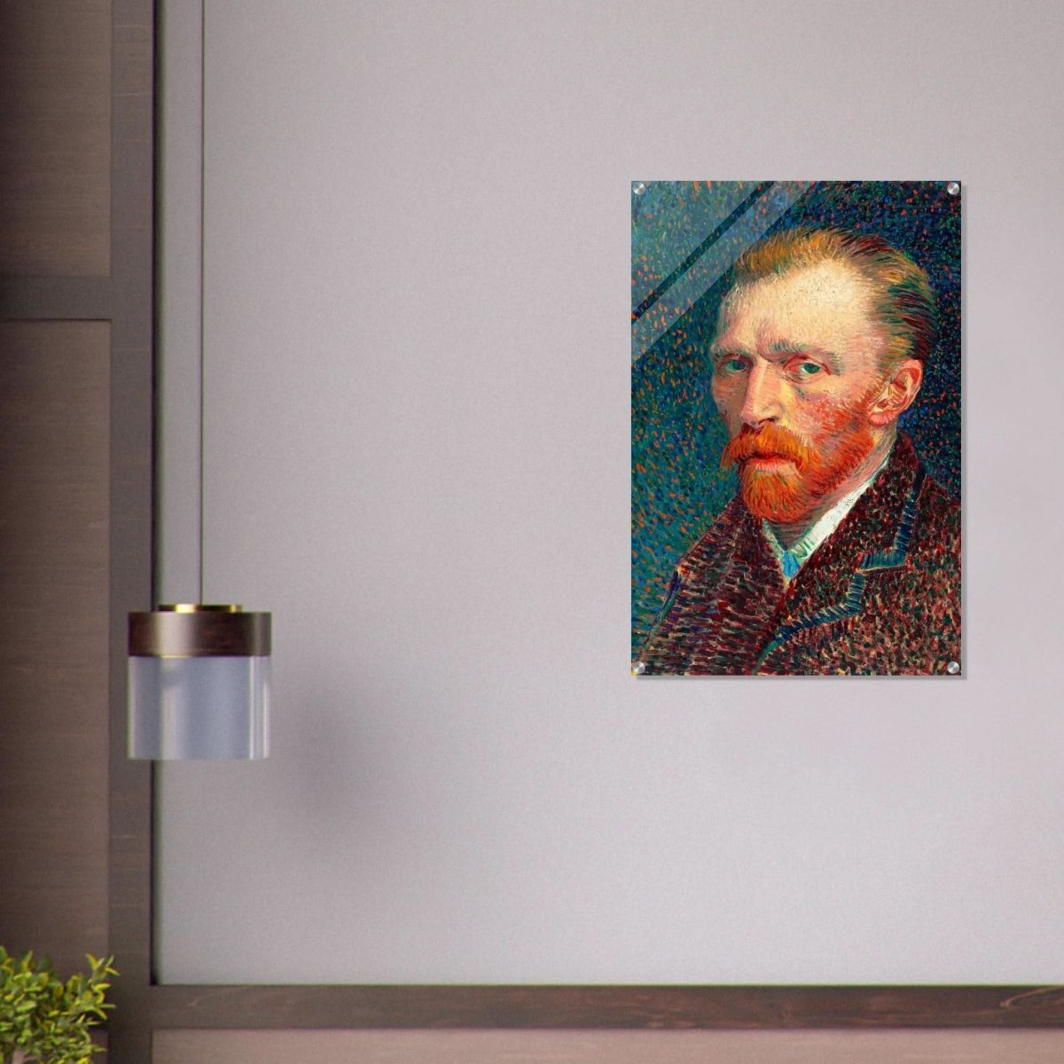 Self - Portrait by Vincent van Gogh - Acrylic Print - 60x90 cm / 24x36″ - 