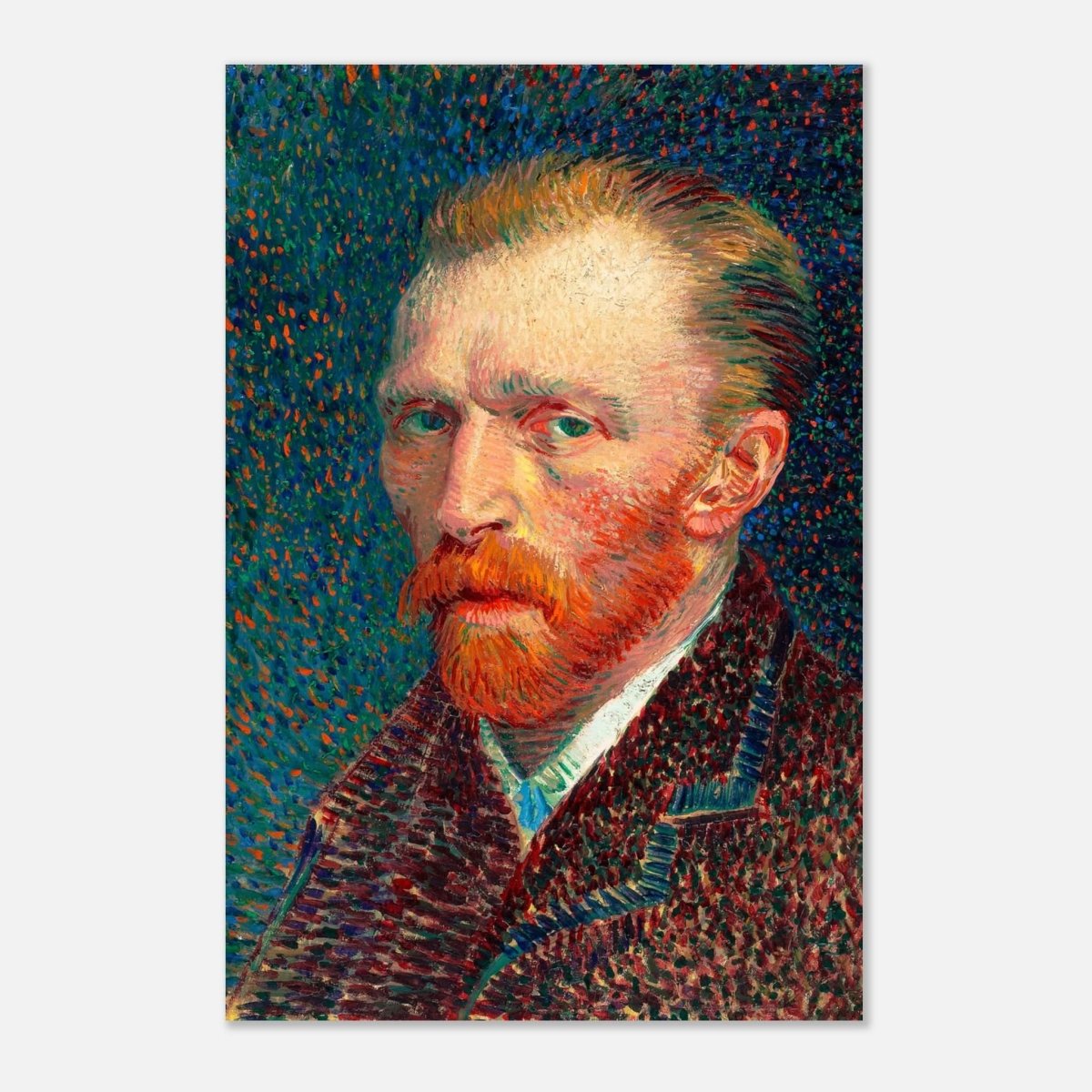 Self - Portrait by Vincent van Gogh - Aluminum Print - 30x45 cm / 12x18″ - 