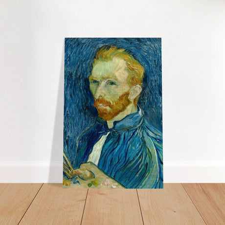 Self - Portrait by Vincent van Gogh - Brushed Aluminum Print - 50x75 cm / 20x30″ - 
