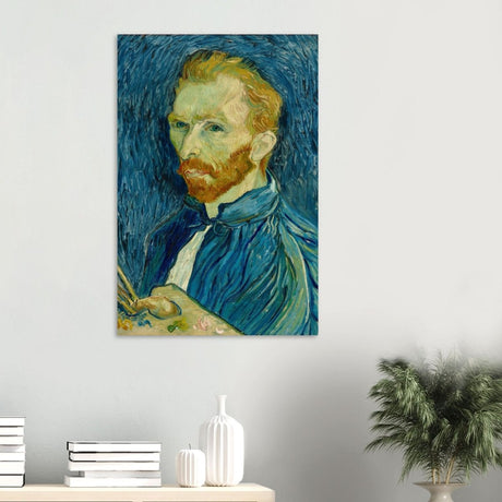 Self - Portrait by Vincent van Gogh - Wood Prints - 60x90 cm / 24x36″ - 20 mm