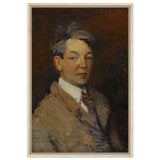 Self - Portrait by William James Glackens | Wall art - 60x90 cm / 24x36″ - Framed Canvas - Wood frame