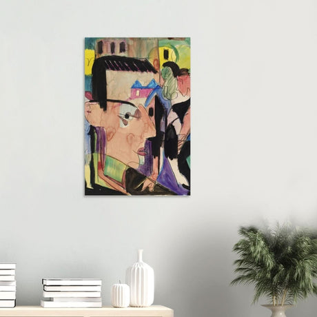 Self - Portrait Ernst Ludwig Kirchner - Wood Prints - 50x75 cm / 20x30″ - 10 mm