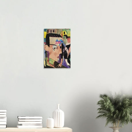 Self - Portrait Ernst Ludwig Kirchner - Wood Prints - 30x45 cm / 12x18″ - 10 mm