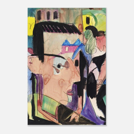 Self - Portrait Ernst Ludwig Kirchner - Aluminum Print - 50x75 cm / 20x30″ - 