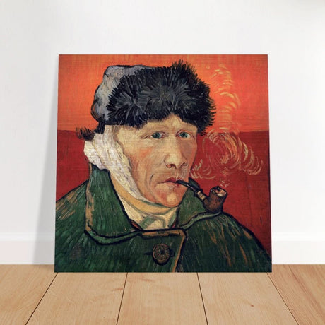Self portrait Vincent van Gogh - Brushed Aluminum Print - 50x50 cm / 20x20″ - 