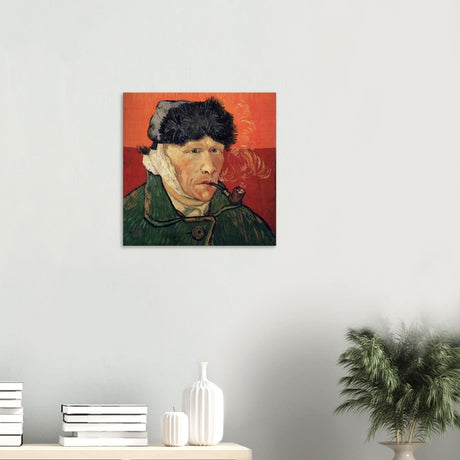 Self portrait Vincent van Gogh - Wood Prints - 50x50 cm / 20x20″ - 20 mm