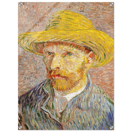 Self - Portrait with a Straw Hat (obverse: The Potato Peeler) by Vincent van Gogh 1887 | Vintage wall art print - Acrylic Print - 60x80 cm / 24x32″ - 