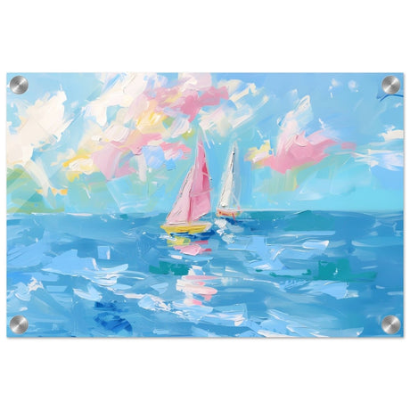 Serenade at Sea | Abstract Nautical Scene | Wall art Print - Acrylic Print - 30x45 cm / 12x18″ - 