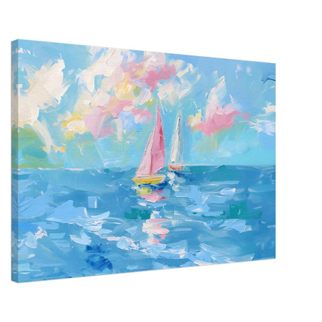 Serenade at Sea | Abstract Nautical Scene | Wall art Print - Canvas - 50x75 cm / 20x30″ - 