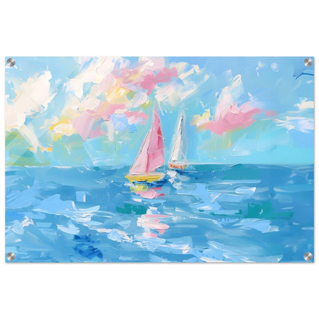 Serenade at Sea | Abstract Nautical Scene | Wall art Print - Acrylic Print - 50x75 cm / 20x30″ - 
