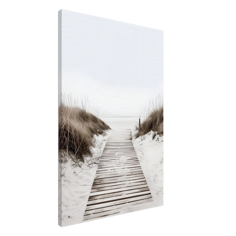 "Serene Pathway" – A Journey to Tranquility | Beach Wall art print - 60x90 cm / 24x36″ - Canvas - 