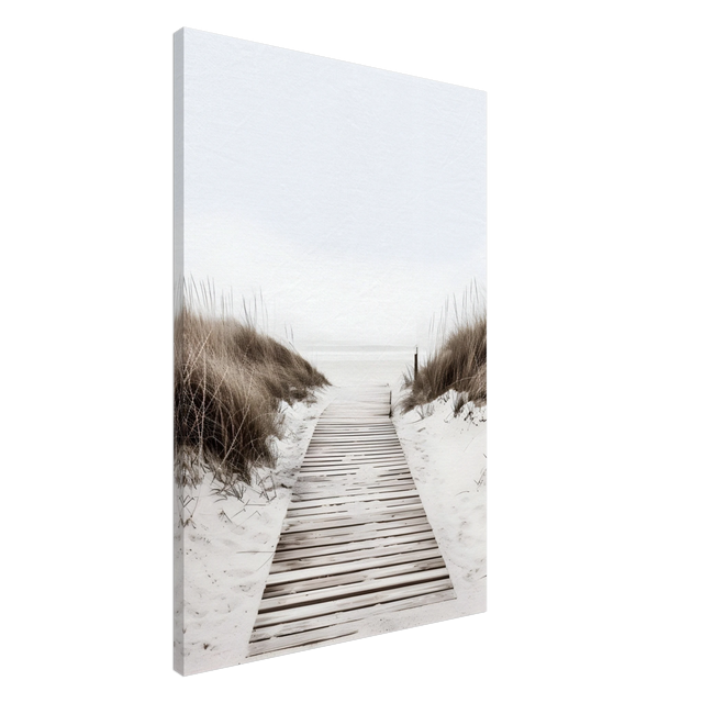 "Serene Pathway" – A Journey to Tranquility | Beach Wall art print - 60x90 cm / 24x36″ - Canvas - 