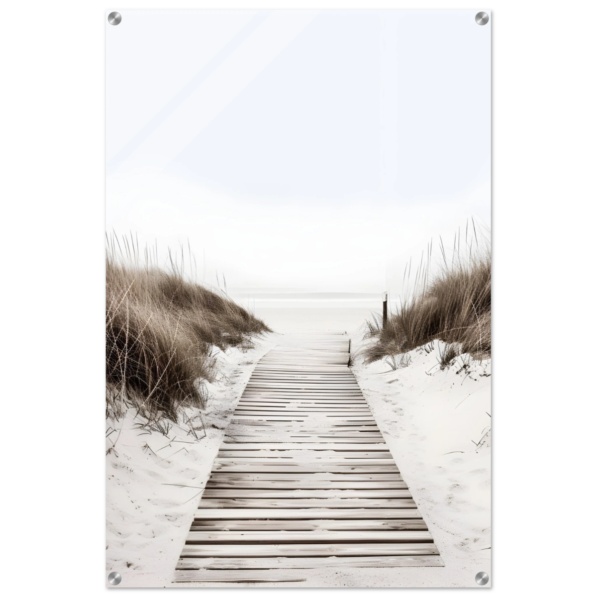 "Serene Pathway" – A Journey to Tranquility | Beach Wall art print - 60x90 cm / 24x36″ - Acrylic Print - 