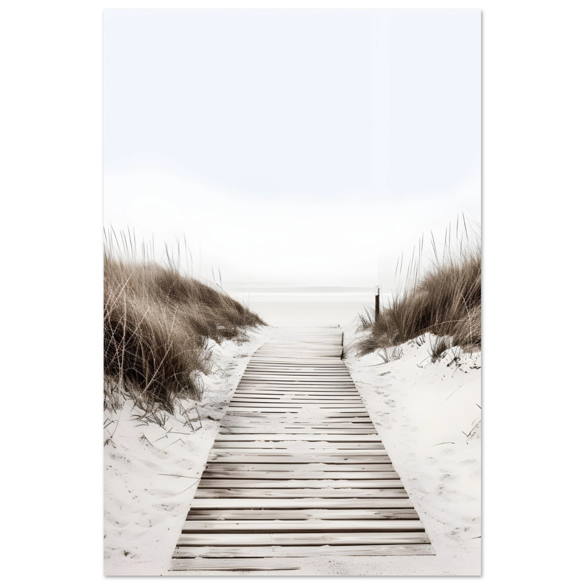 "Serene Pathway" – A Journey to Tranquility | Beach Wall art print - 30x45 cm / 12x18″ - Aluminum Print - 