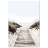 "Serene Pathway" – A Journey to Tranquility | Beach Wall art print - 30x45 cm / 12x18″ - Aluminum Print - 