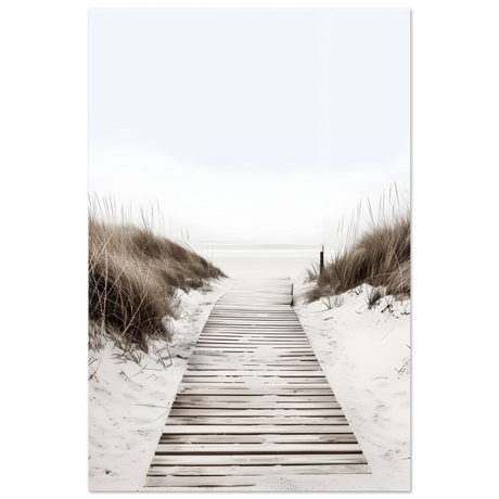 "Serene Pathway" – A Journey to Tranquility | Beach Wall art print - 30x45 cm / 12x18″ - Aluminum Print - 