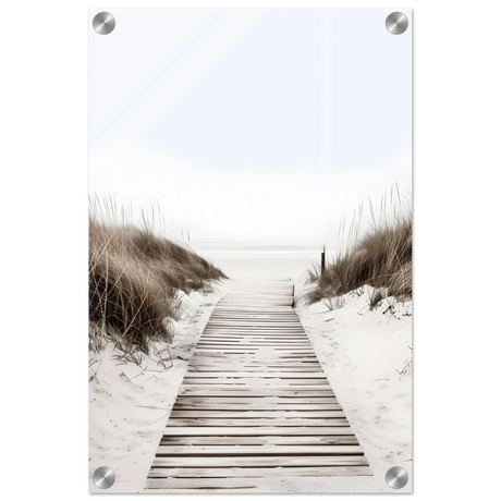 "Serene Pathway" – A Journey to Tranquility | Beach Wall art print - 30x45 cm / 12x18″ - Acrylic Print - 