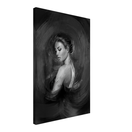 Shades of Solitude | Minimalist Black and White Wall art Print - 40x60 cm / 16x24″ - Canvas - 
