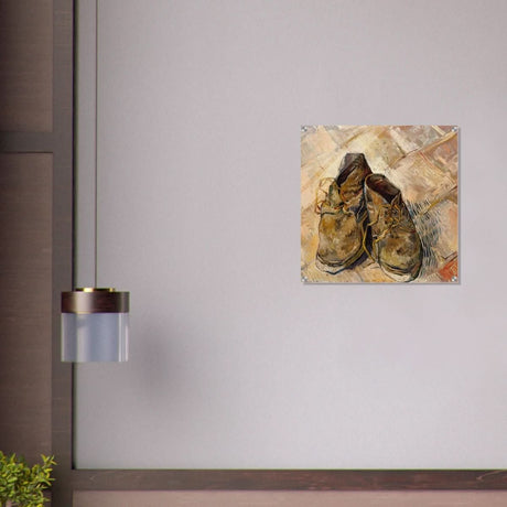 Shoes by Vincent van Gogh | Vintage wall art print - Acrylic Print - 60x60 cm / 24x24″ - 