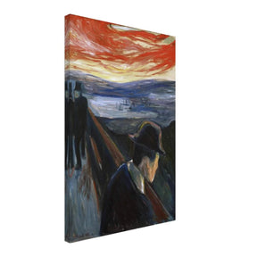Sick Mood at Sunset – A Haunting Expression of Emotion by Edvard Munch 1892 | Wall art Print - 40x60 cm / 16x24″ - Canvas - 