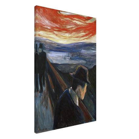 Sick Mood at Sunset – A Haunting Expression of Emotion by Edvard Munch 1892 | Wall art Print - 60x90 cm / 24x36″ - Canvas - 