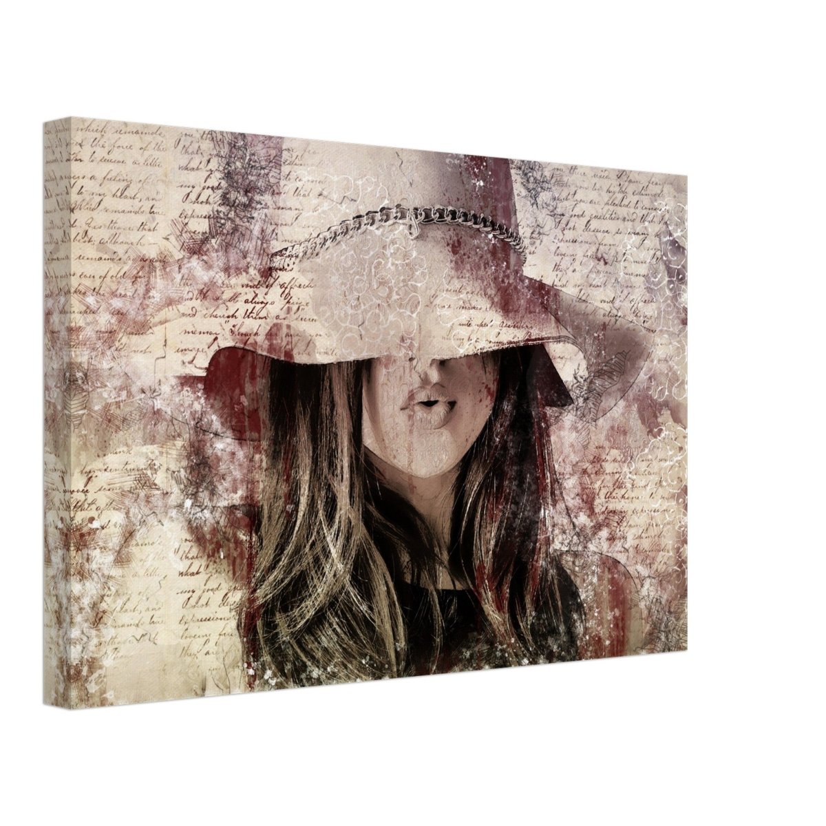 Silent Reflections | Modern Romanticism | Contemporary Figurative Art | wall art print - Canvas - 30x45 cm / 12x18″ - 
