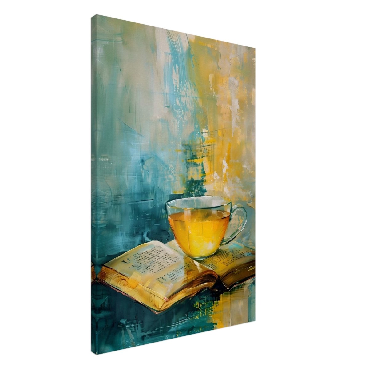 Sip of Wisdom | Contemporary Still Life Art | Abstract Realism - Canvas - 30x45 cm / 12x18″ - 