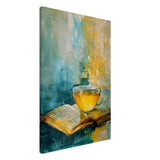 Sip of Wisdom | Contemporary Still Life Art | Abstract Realism - Canvas - 30x45 cm / 12x18″ - 