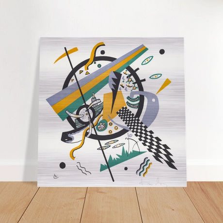 Small Worlds IV by Wassily Kandinsky - Brushed Aluminum Print - 60x60 cm / 24x24″ - 