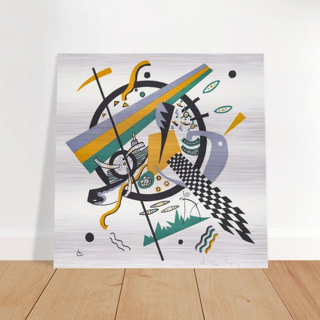 Small Worlds IV by Wassily Kandinsky - Brushed Aluminum Print - 50x50 cm / 20x20″ - 