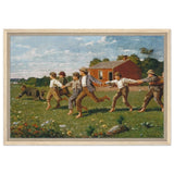 Snap the Whip (1872) by Winslow Homer | Vintage Nature Art wall art print - Framed Canvas - 30x45 cm / 12x18″ - Wood frame