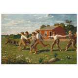 Snap the Whip (1872) by Winslow Homer | Vintage Nature Art wall art print - Wood Prints - 30x45 cm / 12x18″ - 
