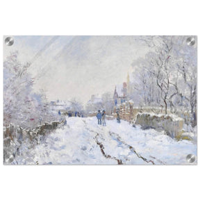 Snow at Argenteuil by Claude Monet | Vintage Nature art print - Acrylic Print - 30x45 cm / 12x18″ - 