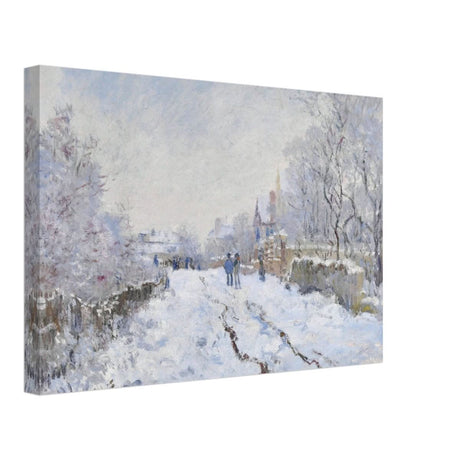 Snow at Argenteuil by Claude Monet | Vintage Nature art print - Canvas - 30x45 cm / 12x18″ - 