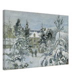 Snow at Éragny – Winter Impressionist Wall Art Print by Camille Pissarro - Canvas - 50x75 cm / 20x30″ - 