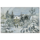 Snow at Éragny – Winter Impressionist Wall Art Print by Camille Pissarro - Acrylic Print - 40x60 cm / 16x24″ - 