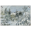 Snow at Éragny – Winter Impressionist Wall Art Print by Camille Pissarro - Acrylic Print - 20x30 cm / 8x12″ - 