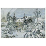 Snow at Éragny – Winter Impressionist Wall Art Print by Camille Pissarro - Acrylic Print - 50x75 cm / 20x30″ - 