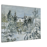 Snow at Éragny – Winter Impressionist Wall Art Print by Camille Pissarro - Canvas - 70x100 cm / 28x40″ - 