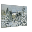 Snow at Éragny – Winter Impressionist Wall Art Print by Camille Pissarro - Canvas - 40x60 cm / 16x24″ - 