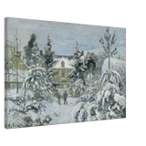 Snow at Éragny – Winter Impressionist Wall Art Print by Camille Pissarro - Canvas - 60x90 cm / 24x36″ - 