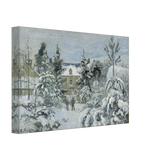 Snow at Éragny – Winter Impressionist Wall Art Print by Camille Pissarro - Canvas - 20x30 cm / 8x12″ - 