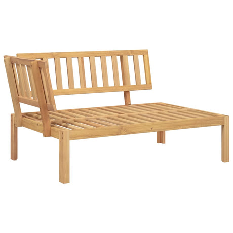Solid Acacia Wood 4 - Piece Outdoor Sofa Set with Cushions - 