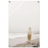 "Solitude & Surf" – Minimalist Coastal Photography | Wall art Print - Acrylic Print - 40x60 cm / 16x24″ - 