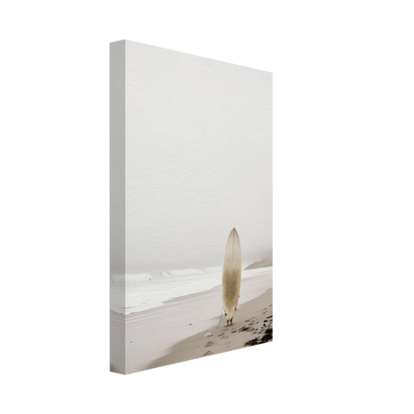 "Solitude & Surf" – Minimalist Coastal Photography | Wall art Print - Canvas - 20x30 cm / 8x12″ - 