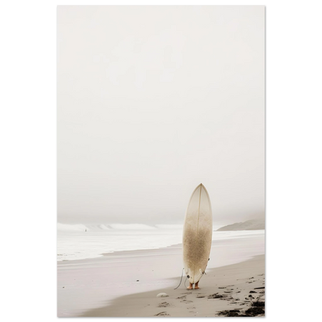 "Solitude & Surf" – Minimalist Coastal Photography | Wall art Print - Fine Art Poster - 60x90 cm / 24x36″ - 