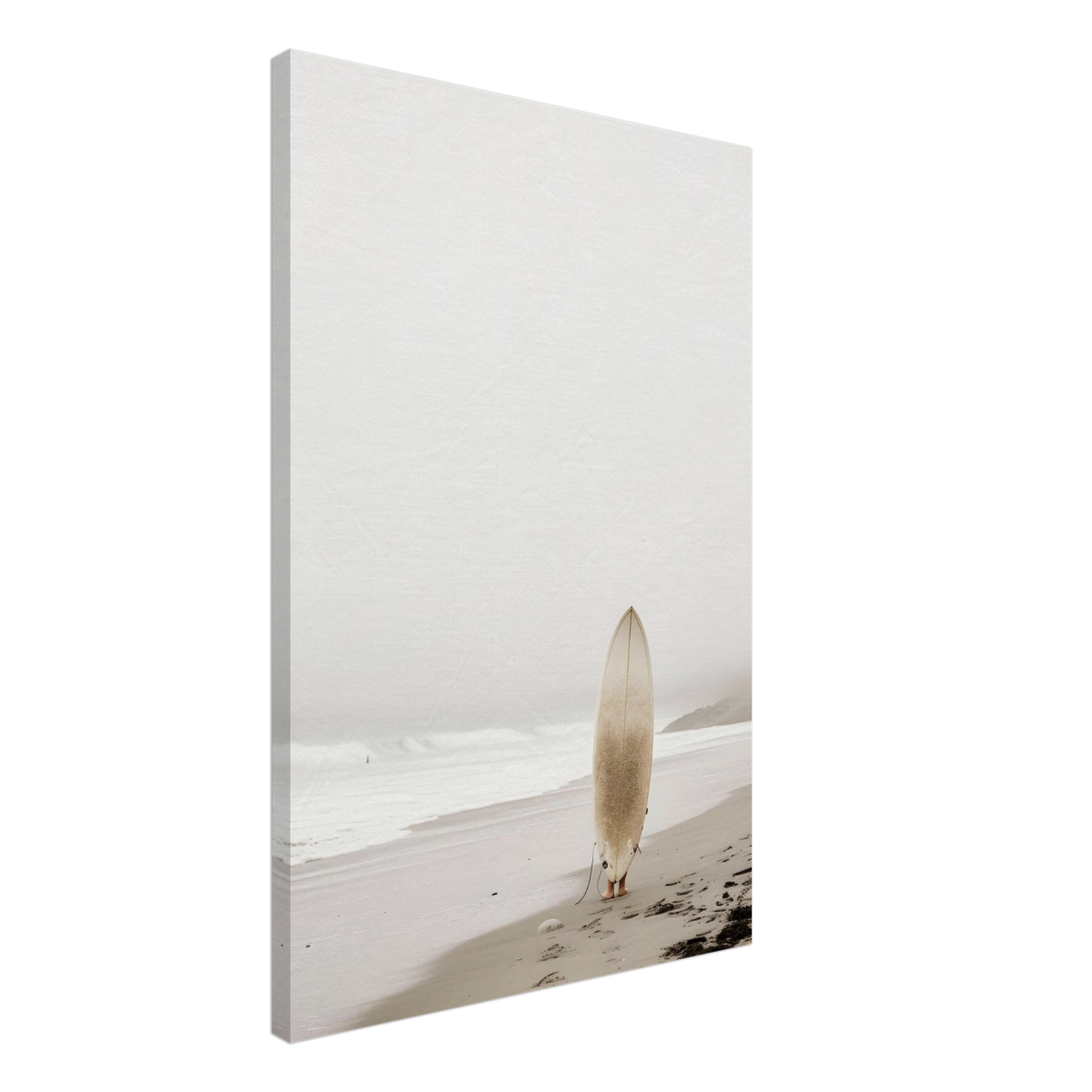 "Solitude & Surf" – Minimalist Coastal Photography | Wall art Print - Canvas - 50x75 cm / 20x30″ - 