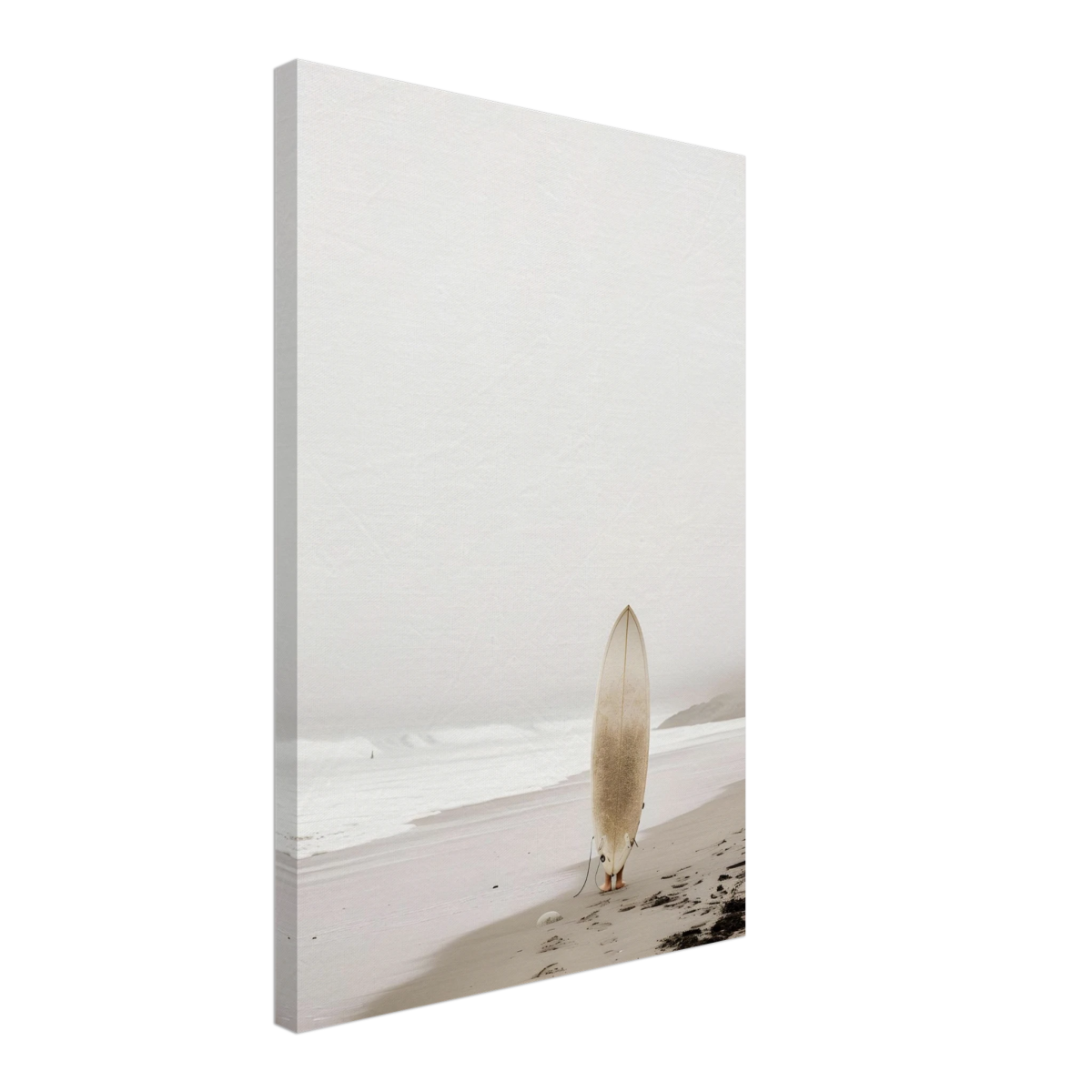 "Solitude & Surf" – Minimalist Coastal Photography | Wall art Print - Canvas - 40x60 cm / 16x24″ - 